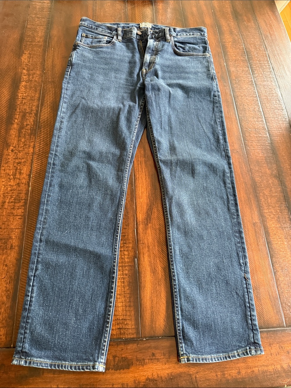 Men's Faherty Stretch Indigo 5-pocket organic cotton  jeans
